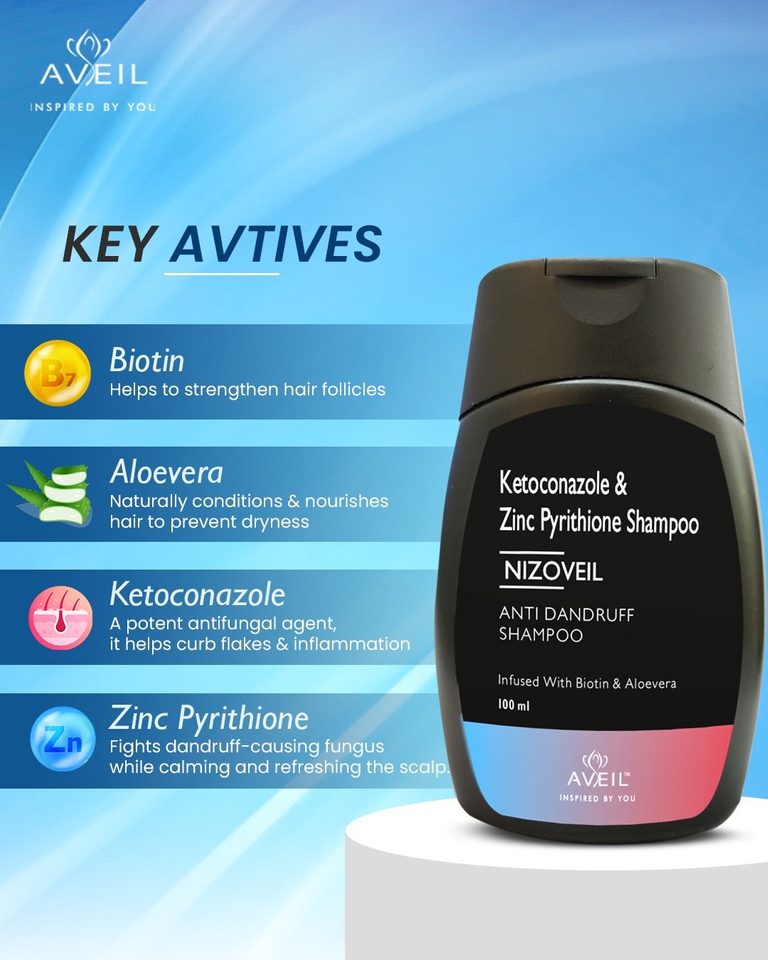 Nizoveil Anti Dandruff Shampoo