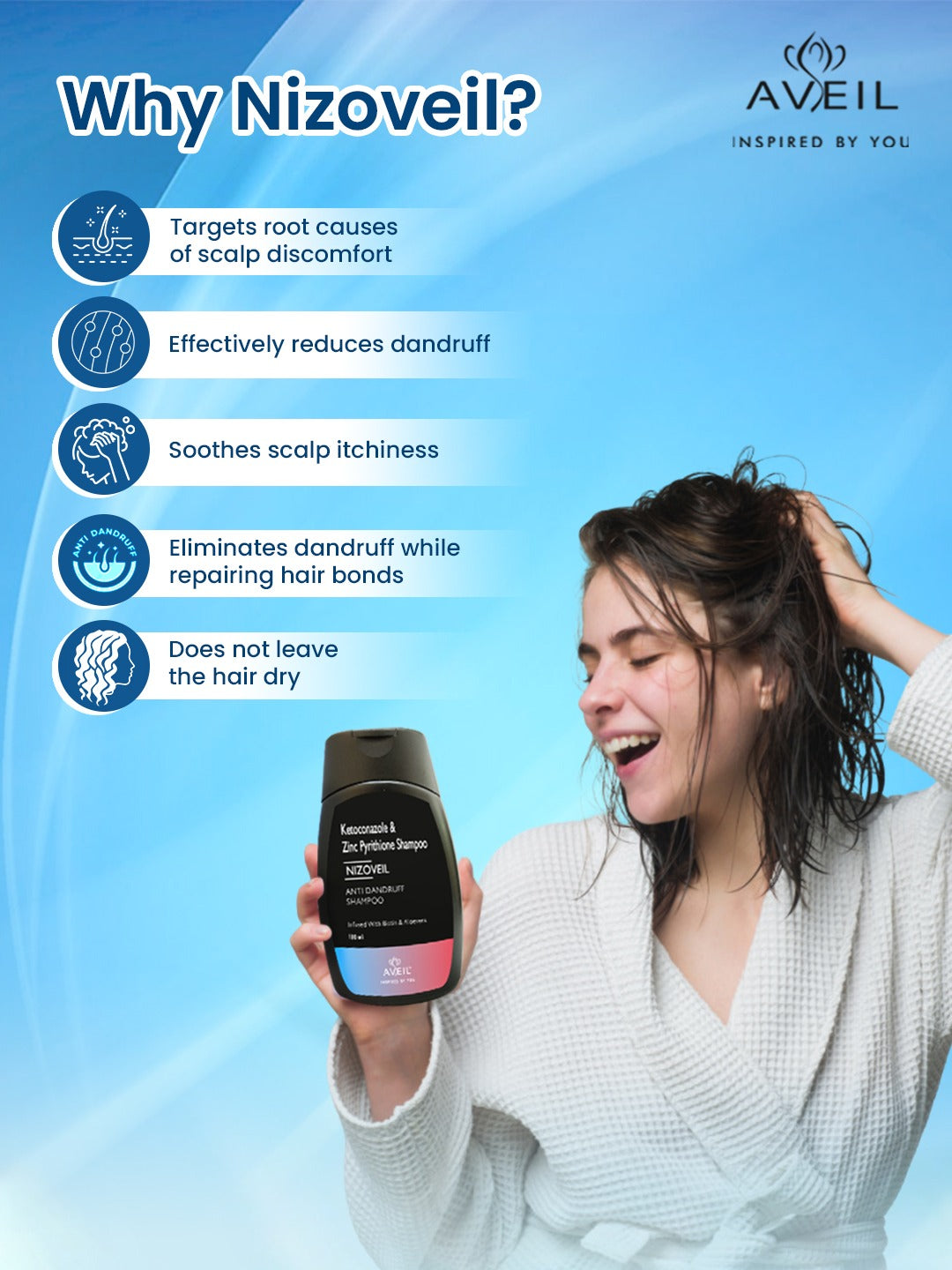 Nizoveil Anti Dandruff Shampoo