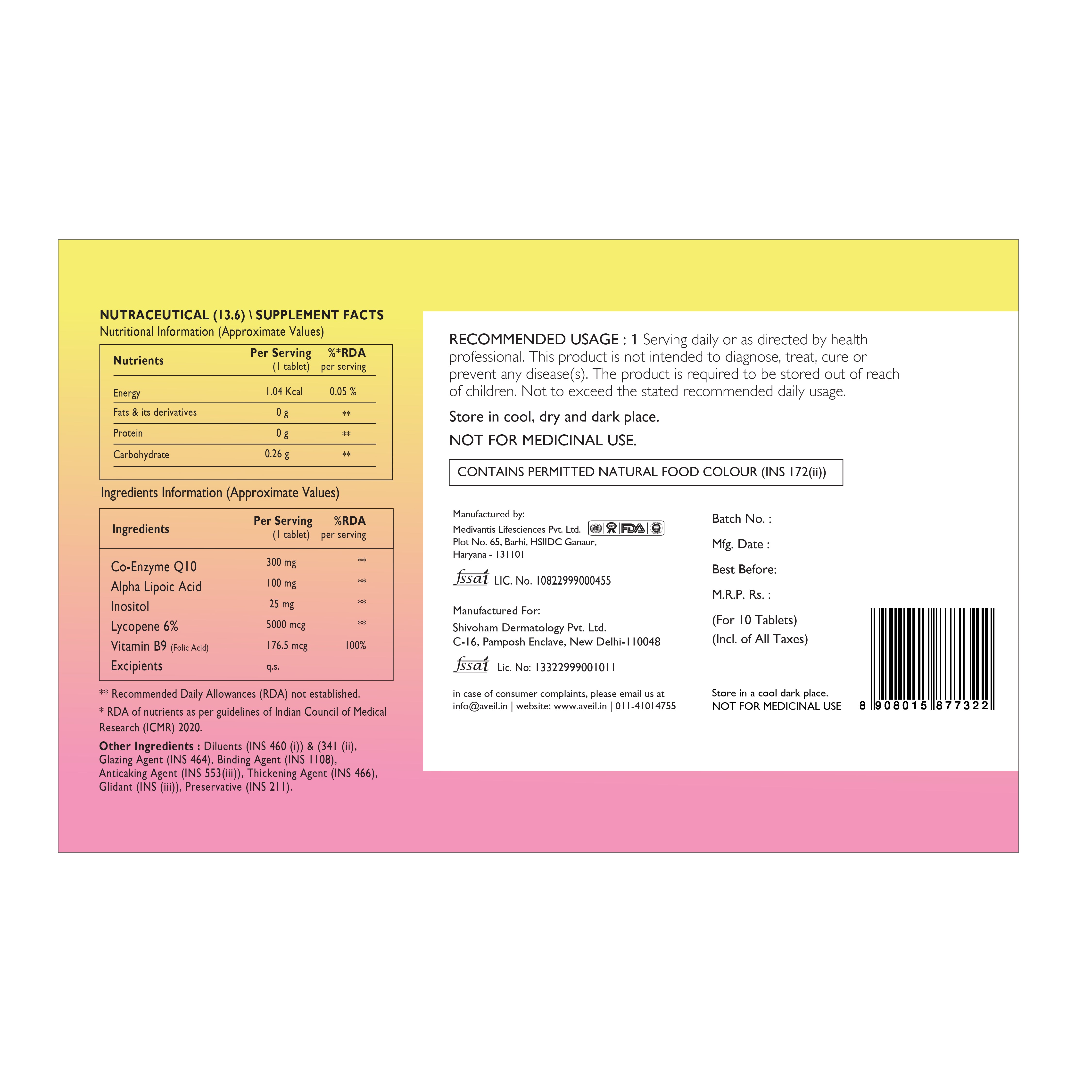 Aveil COQ-10 Plus Tablet