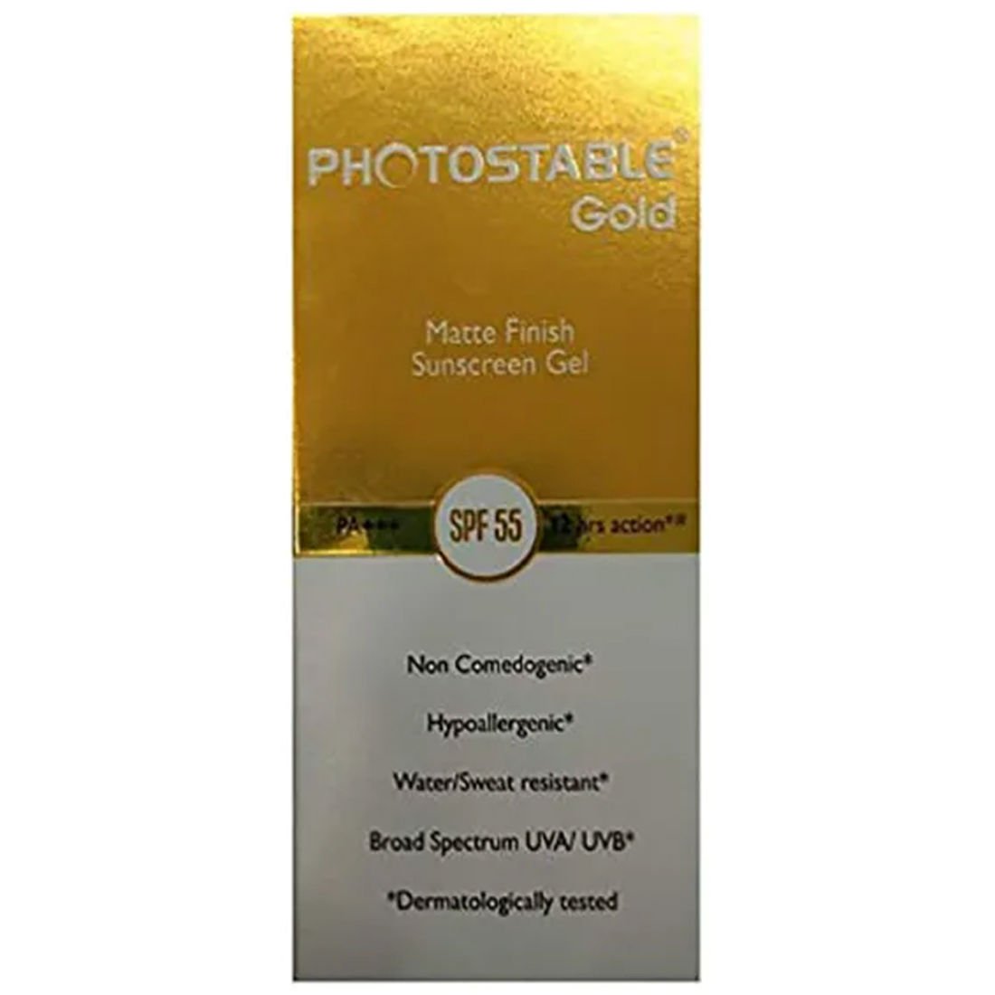 Photostable Gold Sunscreen Gel SPF 55 - MySkinCare.in