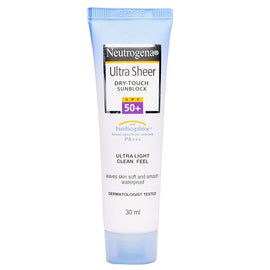 Neutrogena Ultra Sheer Dry Touch Sunblock SPF 50 30ml - MySkinCare.in