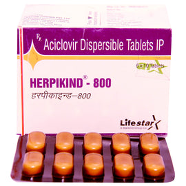 Herpikind-800(1x10) Tab - MySkinCare.in