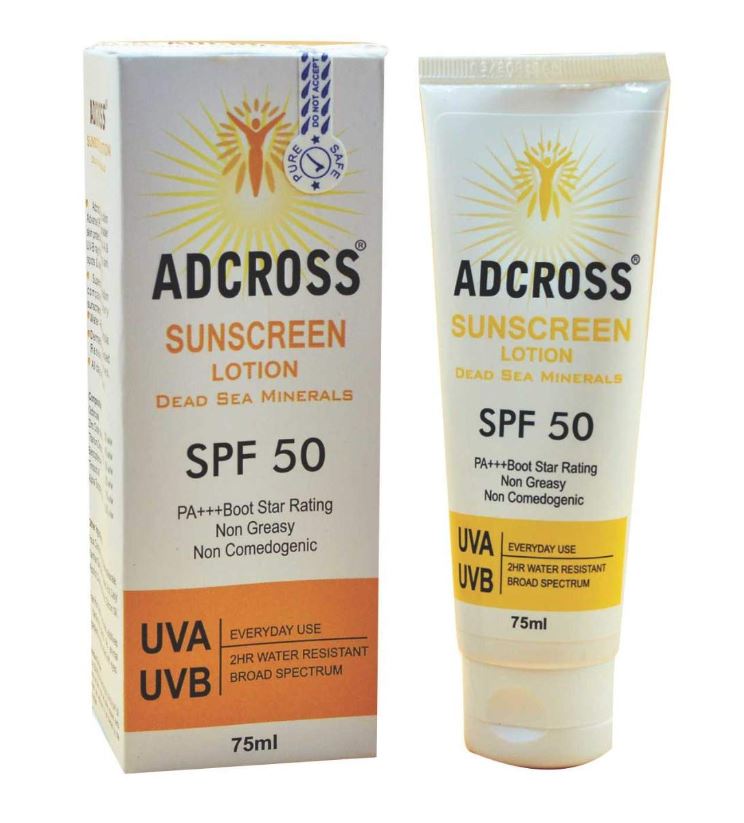 Adonis Adcross SPF 50 Sunscreen Lotion 75ml