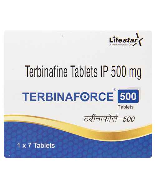 Buy Terbinaforce-500 (1x7) Tab from Mankind Pharma Ltd in India