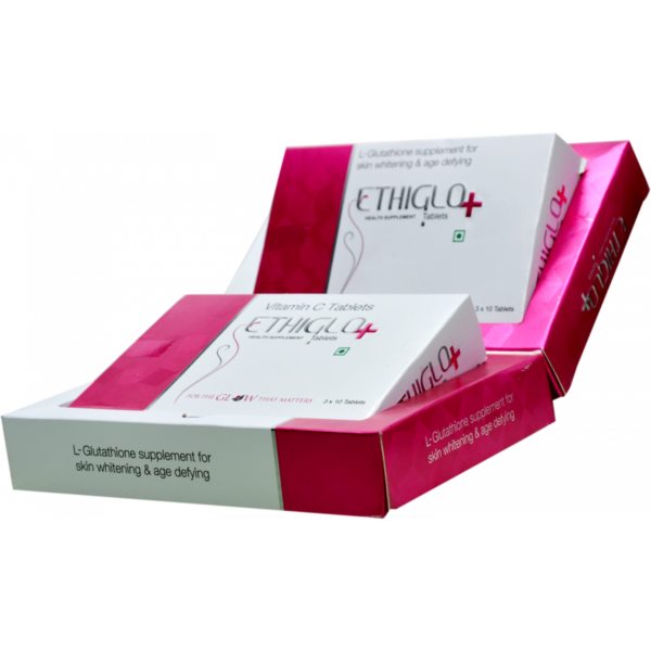 Buy Ethiglo Plus Tablets (l-glutathione 600mg) Skin Lightening & Whitening Tablet from Ethicare Remedies in India Buy Ethiglo Plus Tablets (l-glutathione 600mg) Skin Lightening & Whitening Tablet from Ethicare Remedies in India