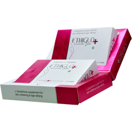 Ethiglo Plus Tablets (l-glutathione 600mg) Skin Lightening & Whitening Tablet