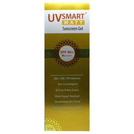 Uvsmart Matt Sunscreen Gel SPF40+ Pa++++ - MySkinCare.in
